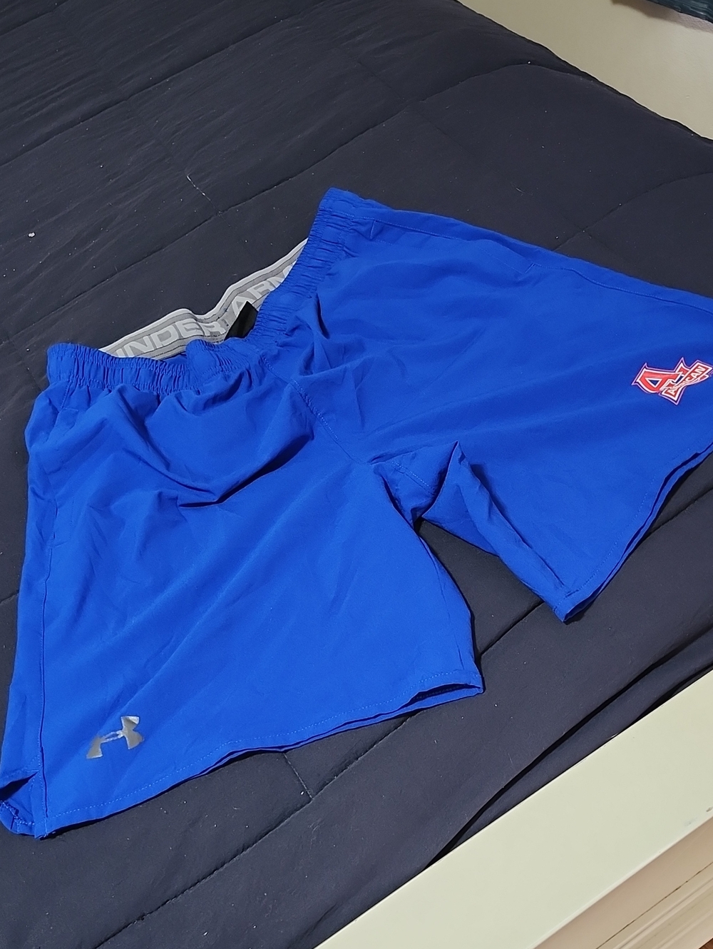 Under Armour Men's Athletic Shorts in Bright Blue with Logo